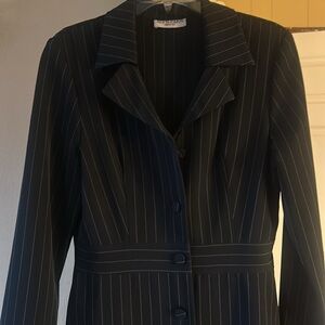 Alyn Paige Black Pinstripe Women's Blazer